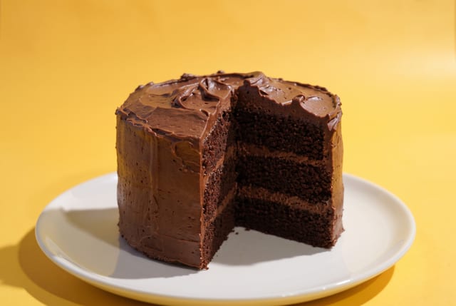 Double Chocolate Cake.