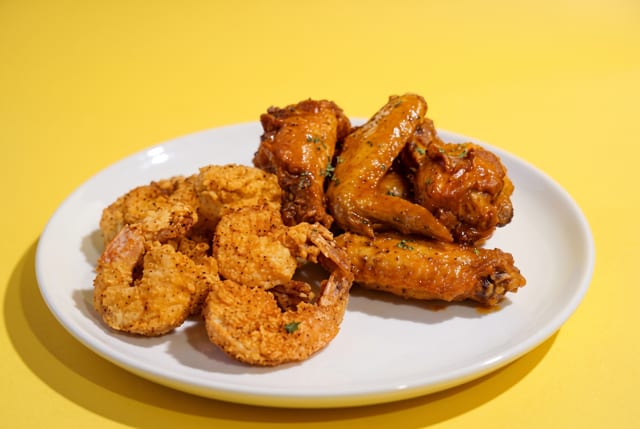 3 PC Wings & 3 PC J. Shrimp.