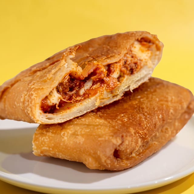 2 Beef Pizza Puffs.